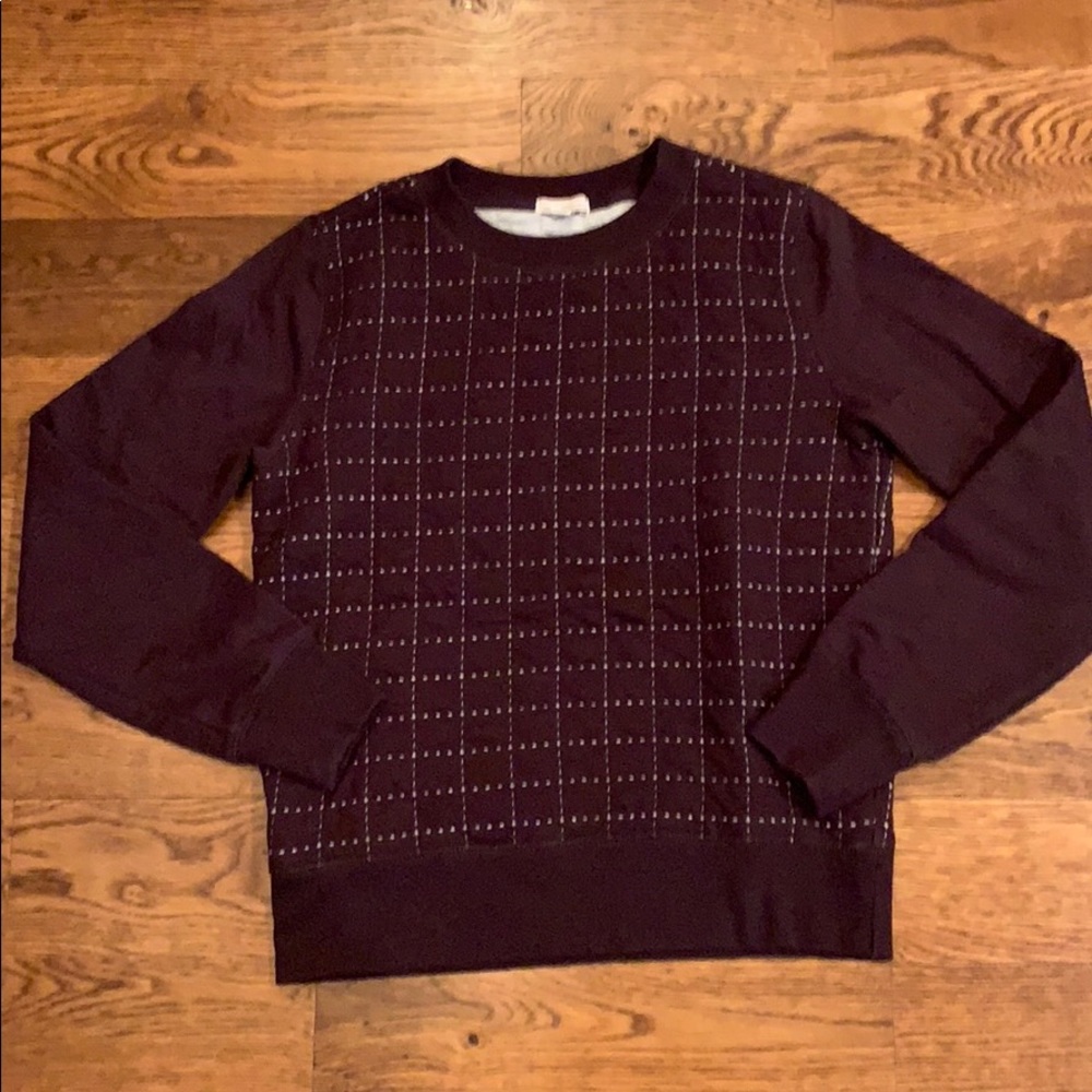 Gap quilted textured sweatshirt